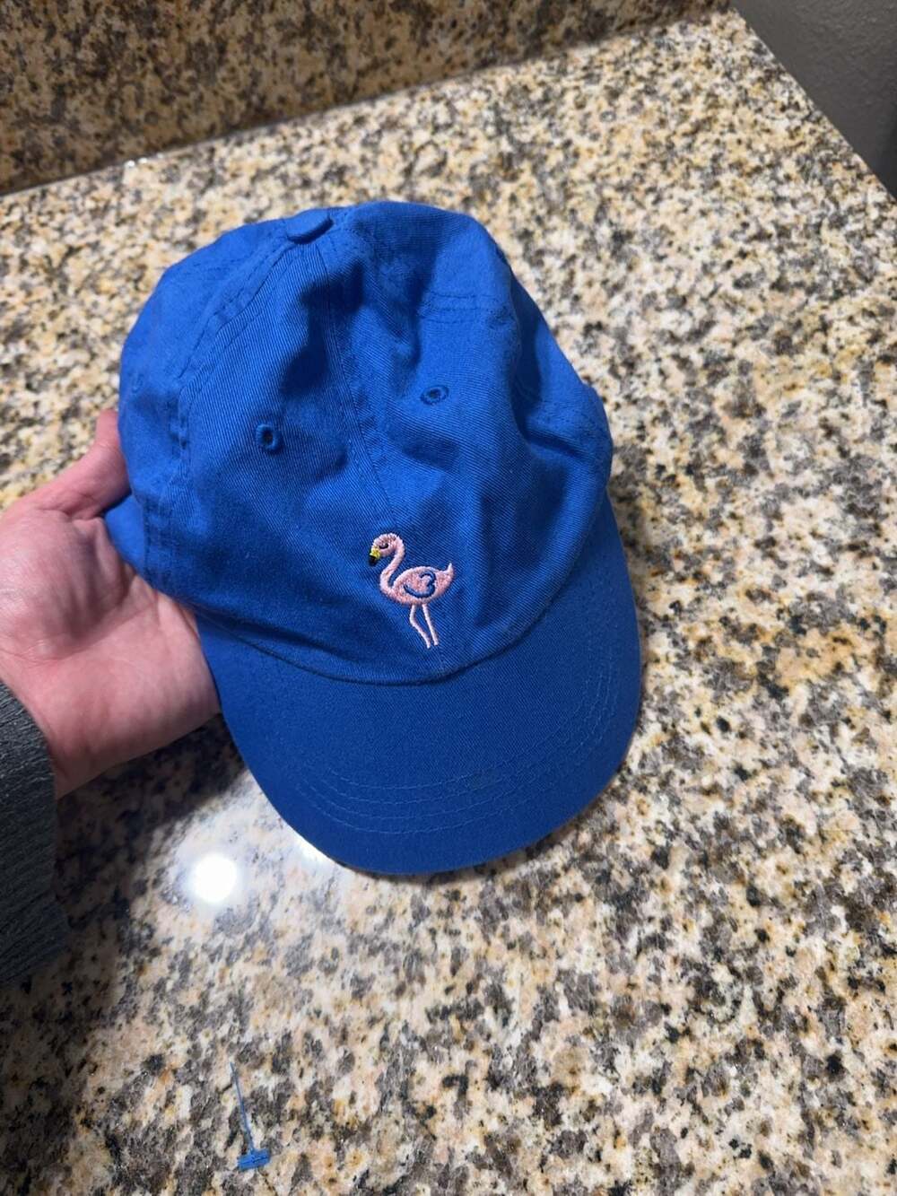 Gertex Flamingo Embroidered Blue Baseball Cap One Size